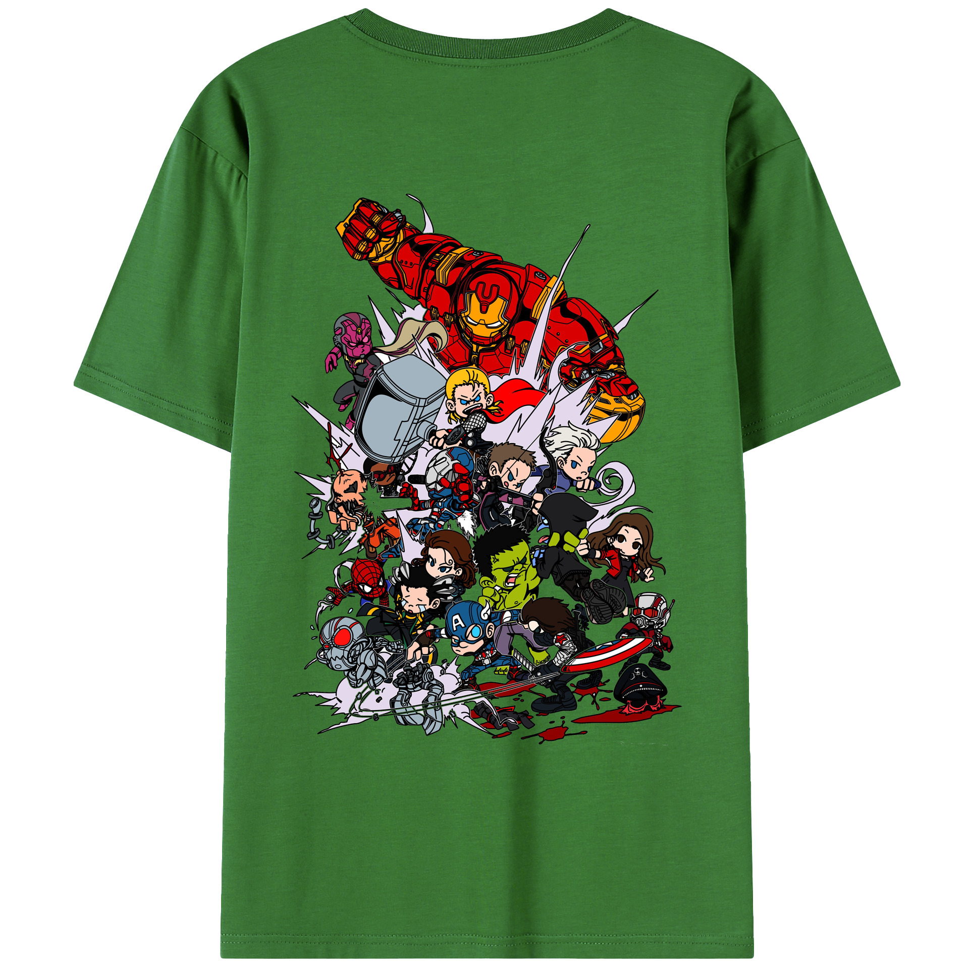 （画像用） アベンジャーズ The Avengers レディース半袖Tシャツ(バックプリント)